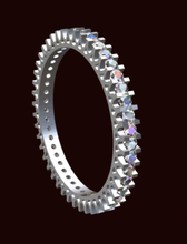 anello minigriffe moda diamanti jóia oro ouro 3d print model - Mito3D