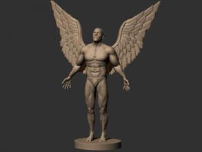 angel art 3D printing model, file, printable design, 3d print, angel, statue, sculpture, religion, angels, man 3d print model - Mito3D