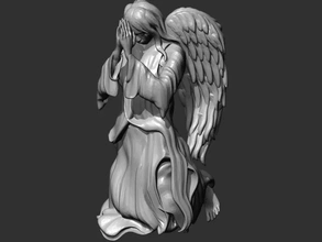 ange 3d impression modèle trio sculpture statue religion 3d print model - Mito3D