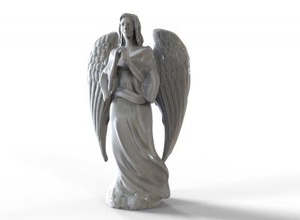 anjo escultura a arte 3D modelo de impressão, impressão arquivo design, 3d, anjo,escultura,estátua,asas,lindo 3d print model - Mito3D