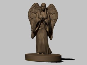 anjo da estátua a arte 3D modelo de impressão, impressão arquivo design, 3d, anjo,estátua,escultura,pedra,anjos,decorativos,mulher,de busto 3d print model - Mito3D