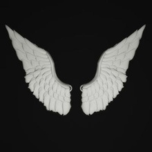 angel wings art 3D printing model, file, printable design, 3d print, angel,angels,wings,wing,fly 3d print model - Mito3D