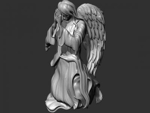 angel art 3D printing model, file, printable design, 3d print, angel,sculpture,statue,religion 3d print model - Mito3D