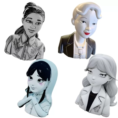 anime personagem fracasso coleção 3d impressão modelo trio tag manga estilo casa decoração projeto figura japonês colecionável impresso arte decorativo escultura exibição colecionador item modelagem otaku 3dprinting projeto 3d print model - Mito3D