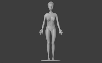 anime ragazza 3d stampa modello treding donna sexy femmina nudo 3d print model - Mito3D