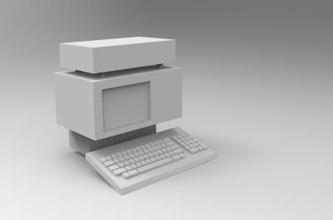 apple lisa electrónica y tecnología 3D modelo de impresión, la impresión en archivo, imprimibles 3D, diseño 3d, ordenador, lisa, Steve Jobs, manzana, el ordenador personal 3d print model - Mito3D