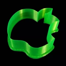 elma logo kurabiye kesici 3d baskı model üçleme Gıda 3d print model - Mito3D