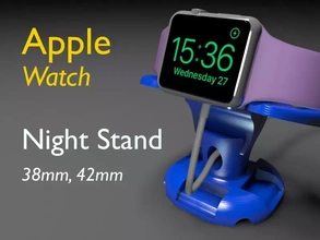 apple watch night stand 3d printing model - threeding iphone 6 charging station 6s holder 38mm 42mm 3d print model - Mito3D