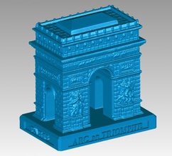 arc de triomphe l'architecture 3D modèle d'impression, l'impression fichier, imprimable modèle, en conception, d'impression 3d, Paris, Arc Triomphe, la Capture, VersusDesign 3d print model - Mito3D