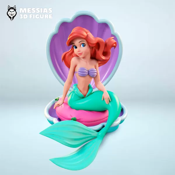 ariel figura 3d impressão modelo trio tag arquivos colecionadores deleite único figuras customizável colecionáveis deslumbrante personagens icônico disney ventilador colecionável mágico princesa submarino fantasia mercadoria impresso 3D print model - Mito3D