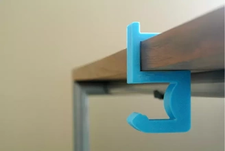 Arm geformt Haken 3d Drucken Modell dreiding Tasche Schlüssel Deckel aufhängen Schreibtisch Rucksack 3d print model - Mito3D
