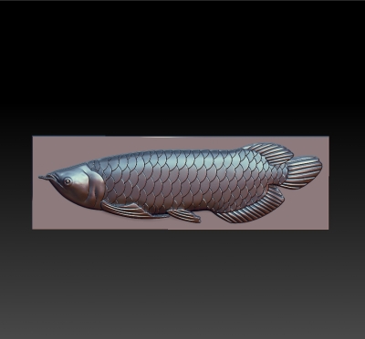 arowana fish art 3D printing model, file, printable design, 3d print, Arowana,fish,goldfish,creature,decor,decoration,3d,wall,pattern,artistic,realistic,bas-relief,relief,artcam,sculpture,animal,sea,ornament,carving,lucky,toy,nature 3D print model - Mito3D