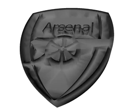 Arsenal Logo 3d Drucken Modell dreiding 3d print model - Mito3D