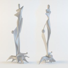 art statue 3D printing model, file, printable design, 3d print, art, form, sculpture, statue, decoration 3d print model - Mito3D