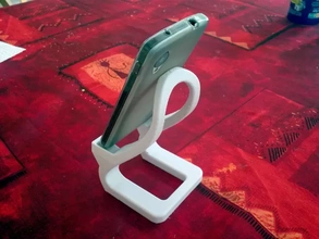 artistic phone stand 3d printing model - threeding 3d print model - Mito3D