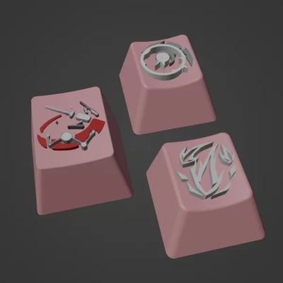 asta keycap 3d stampa modello treding tag stella rotaia honkai 3d print model - Mito3D