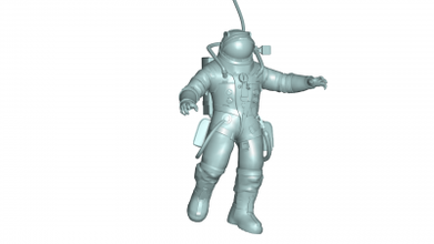astronauta 3d modelo herramientas máquinas 3D impresión expediente imprimible diseño 3d print model - Mito3D