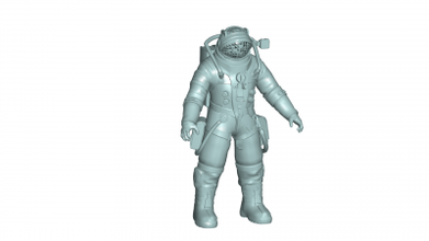 astronaut 3d model toys games & hobby 3D printing model, file, printable design, print, Astronaut 3d print model - Mito3D