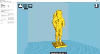 astronauta 3d stampa modello treding spazio completo uomo 3d print model - Mito3D