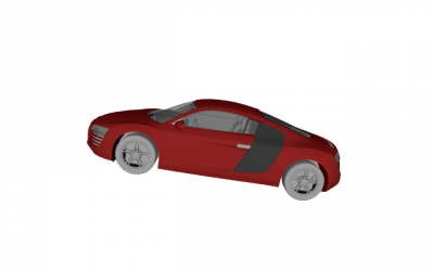 audi r8 motors & transport 3D printing model, file, printable design, 3d print 3D print model - Mito3D