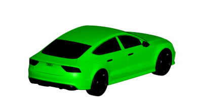 audi rs7 motors & transport 3D printing model, file, printable design, 3d print, Audi RS7 3d print model - Mito3D