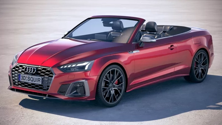 audi s5 cabrio 3d baskı model üçleme etiketleri araba ödül zarif 3d print model - Mito3D