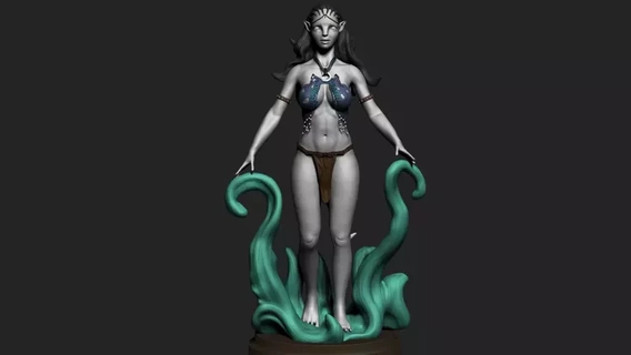 avatar 3d printing model sculpture animal woman girl movie fantasy print character color 3dprint armorbuild 3d print model - Mito3D