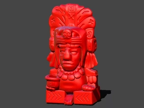 aztèque stylo titulaire soutien 3d impression modèle trio Maya maya Mexique aztèques 3d print model - Mito3D