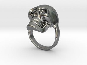 aztec skull ring size 10 5 8 moda La stampa 3D, modello, file di 3D stampabile la progettazione, 3d, l'Anello, il teschio azteco 3d print model - Mito3D