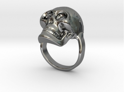 aztec Schädel ring Größe 8 Mode 3D-Druck-Modell, 3D-Druck-Datei, 3D-druckbares Modell, 3D-Druck, Gestaltung, Druck 3d, Ring, Schädel, 3D print model - Mito3D