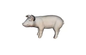 bébé porc jouet 3d impression modèle trio animal 3d print model - Mito3D