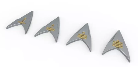 rozet star yürüyüş Picard tv dizi mevsim 2 3d baskı model üçleme oyuncak yazdırılabilir toplu iğne Yazdır amblem logo Yıldız Savaşları Kostüm oyunu kopya Startrekpicard 3d print model - Mito3D