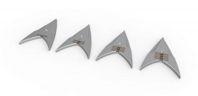 Insignia estrella emigrar picard tv serie temporada 2 juguetes juegos pasatiempo Star Trek alfiler emblema logo impresión imprimible juguete réplica cosplay startrekpicard 3d print model - Mito3D