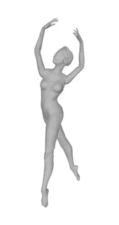 bailarina 3d impresión modelo 3d print model - Mito3D
