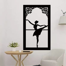 ballerina wall decor 3d printing model - threeding art decoration 2d ballet girl dancer bale female 3d print model - Mito3D