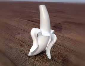 banana vase 3d printing model - threeding pot 3d print model - Mito3D