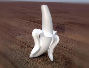 banana vase Kunst 3D-Druck-Modell, 3D-Druck-Datei, 3D-druckbares Modell, 3D-Druck, design, 3d-drucken, banana-Boat, vase, pot 3d print model - Mito3D