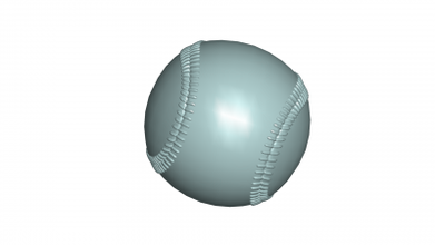 base ball 3d modèle jouets Jeux loisir 3D impression fichier imprimable conception 3d print model - Mito3D