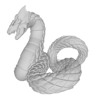 basilisk-mythological monster 3d printing model 3d print model - Mito3D