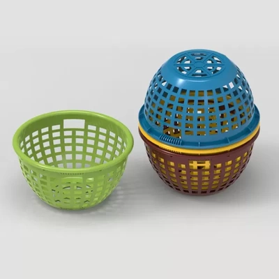 basket 3d printing model - threeding tags container food fruits 3d print model - Mito3D