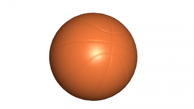 basketball 3d modèle jouets Jeux loisir 3D impression fichier imprimable conception 3d print model - Mito3D