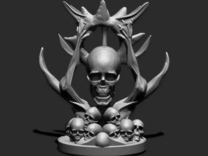 bastardo Telefono titolare supporto 3d stampa modello treding arte cranio scheletro mostro 3d print model - Mito3D
