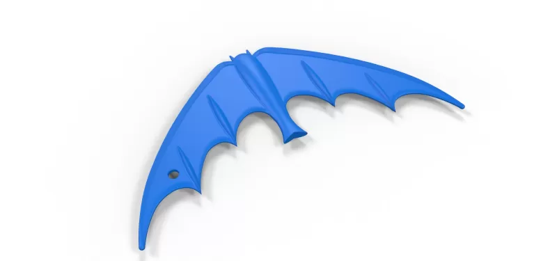 batarang 1966 3d impressão modelo trio passatempo esporte brinquedo batman histórias quadrinhos dc moda antiga 3D print model - Mito3D