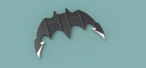 batarang 1989 3d stampa modello treding arma giocattolo Batman i fumetti dc 3d print model - Mito3D