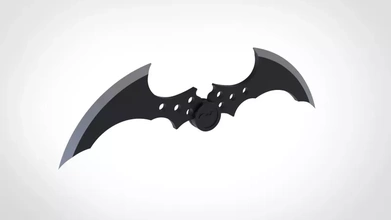 Batarang oyun batman Arkham Kent 3d baskı model üçleme hobi oyuncak yazdırılabilir Yazdır Toplamak kendin yap yarasa kahraman Kostüm oyunu destek kopya 3d print model - Mito3D