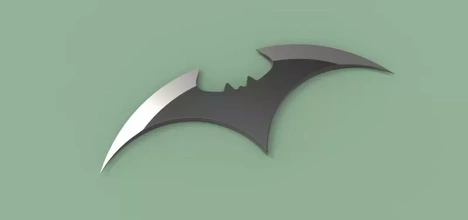 Batarang versiyon 4 3d baskı model üçleme askeri batman çizgi roman dc silah oyuncak 3d print model - Mito3D