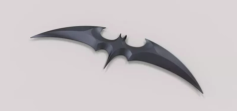 batarang version 5 3d printing model - threeding military weapon toy batman bat blade comics cosplay melee detective 3d print model - Mito3D