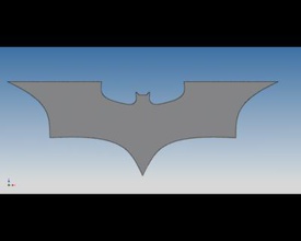 batman - logo giochi dei giocattoli & hobby La stampa 3D, modello, file di 3D stampabile la progettazione, 3d, Batman 3d print model - Mito3D
