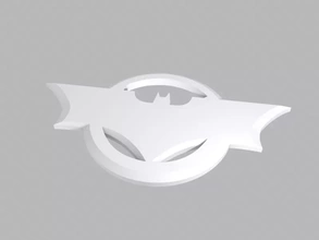 batman 3d impressão modelo trio logotipo 3d print model - Mito3D