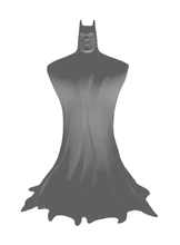 batman silhouette 3d printing model - threeding 3d print model - Mito3D